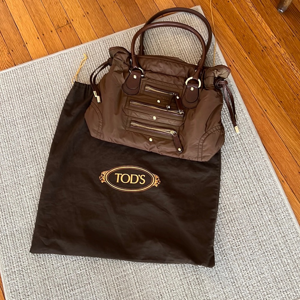 Tod’s brown handbag.   Never used.